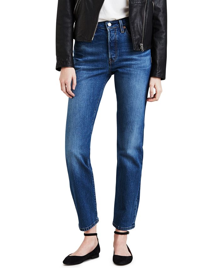 Levi's Button-Fly Straight-Leg Jeans