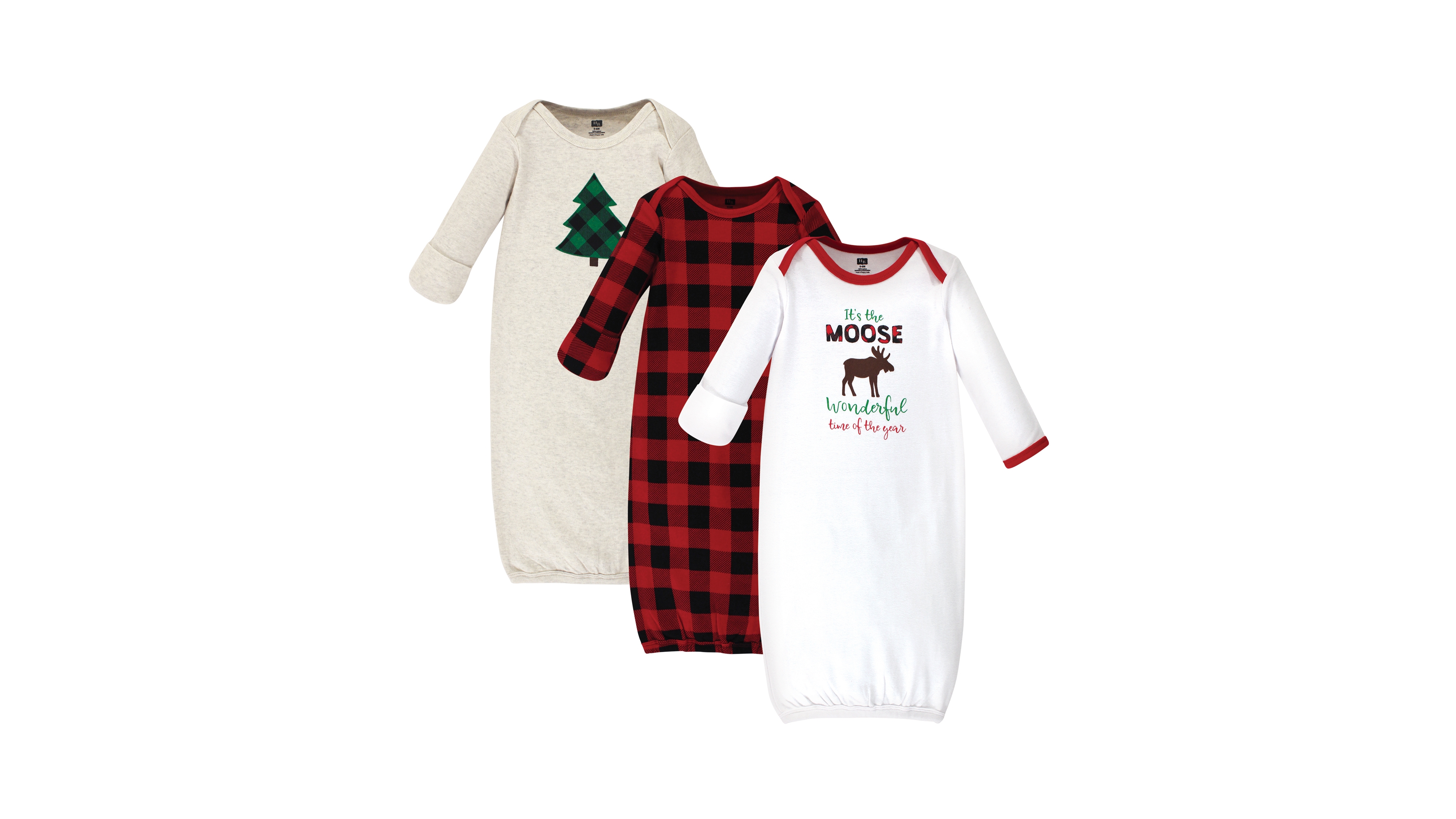 Hudson Baby Infant Boy Cotton Long-Sleeve Gowns