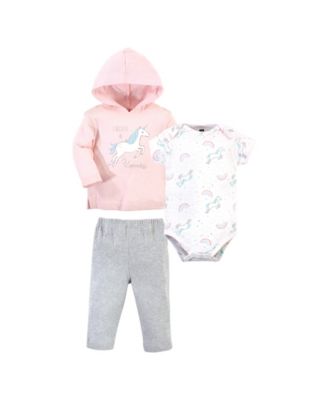 Cotton Hoodie, Bodysuit or Tee Top and Pant Set