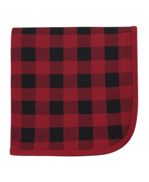 Touched by Nature Baby Girls and Boys Buffalo Plaid Swaddle Receiving and Multi-purpose Blanket