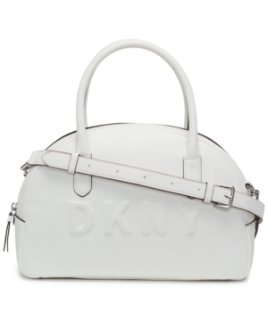 Dkny Tilly Dome Satchel, Created For Macy's In White/silver ModeSens