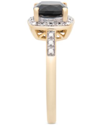 3-Pc. Set Onyx & Diamond Accent Pendant Necklace, Ring and Stud Earrings in 14k Gold-Plated Sterling Silver (Also Available in Sterling Silver)