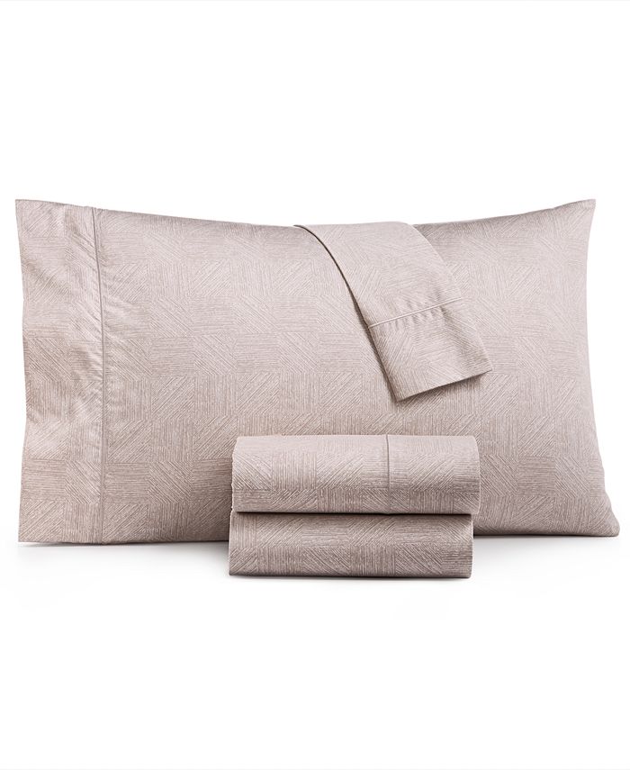 Hotel Collection CLOSEOUT! Etched Block California King Sheet Set