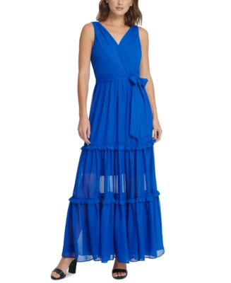 DKNY Tiered Maxi Dress & Reviews - Dresses - Women - Macy's