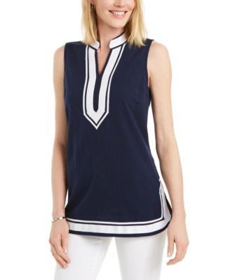 macys petite sleeveless tops