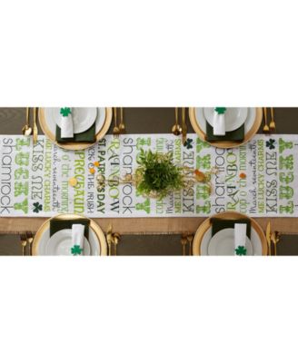 St Patrick's Day Print Table Runner