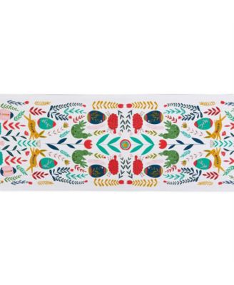 Easter Folk Garden Embellished Table Runner, 14 x 72"