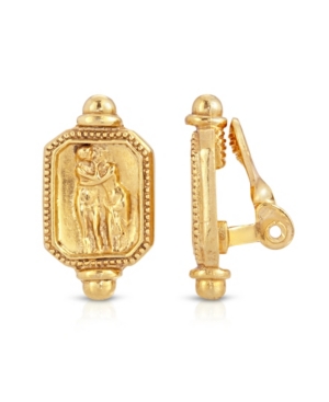image of 2028 Gold Tone Adoration Clip Earrings
