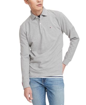 tommy hilfiger men's kent long sleeve polo shirt