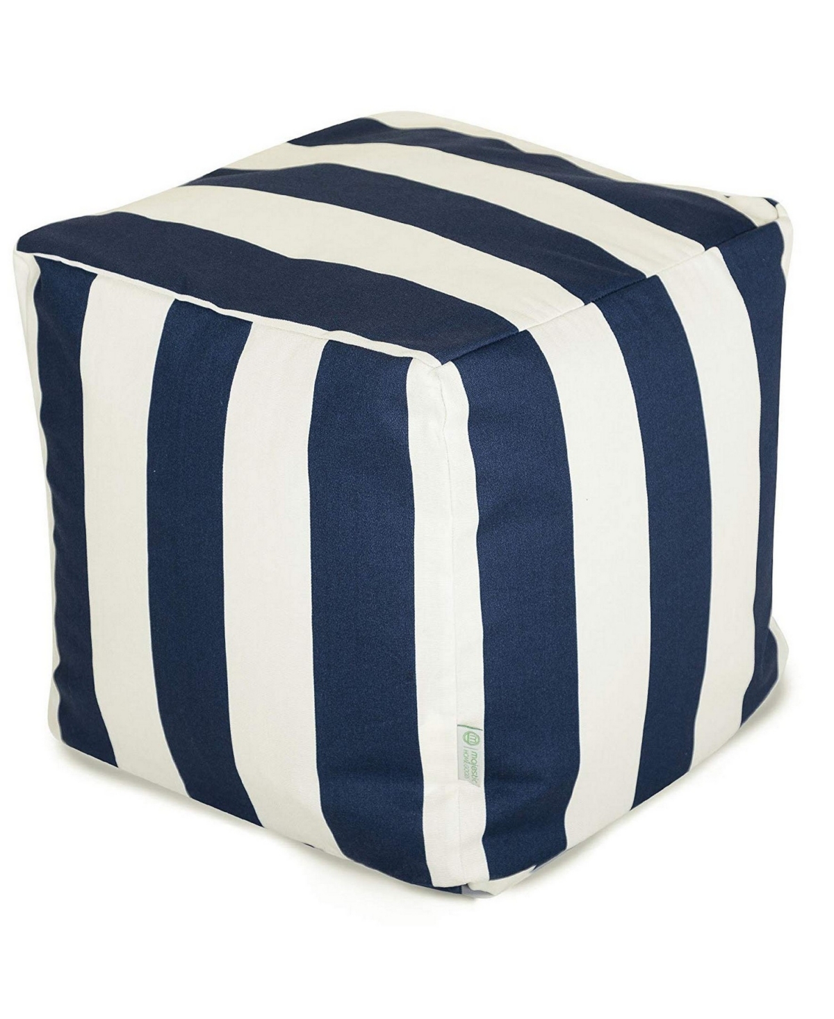 UPC 859072201224 product image for Majestic Home Goods Vertical Stripe Ottoman Pouf Cube 17