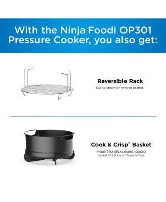 Ninja Foodi™ 9-in-1 6.5QT Pressure Cooker & Air Fryer with High Gloss Finish OP301