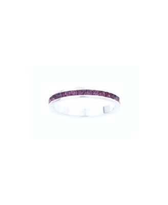 traditions sterling silver crystal birthstone eternity ring