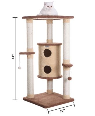 Armarkat Multi-Level Real Wood Cat Tower, Cat Scratching Furniture