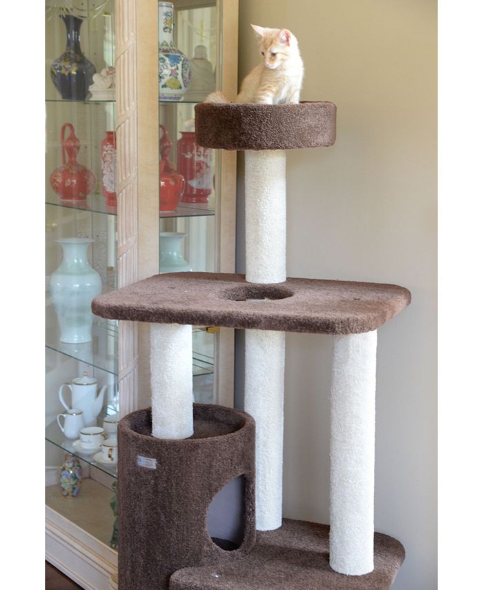 Armarkat 3Level Carpeted Real Wood Cat Tree Condo Macy's
