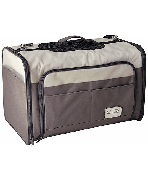 Armarkat Soft Sided Pet Travel Carrier 4 Sides Expandable Cat