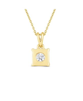 Diamond Princess 18" Pendant Necklace (1/2 ct. t.w.) in 14k White, Yellow, or Rose Gold