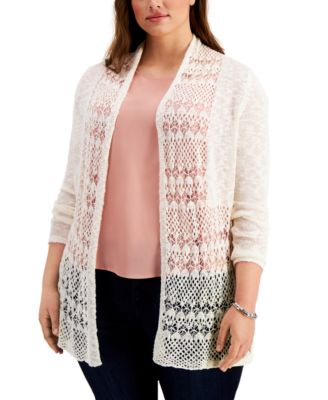 plus size sparkly cardigan