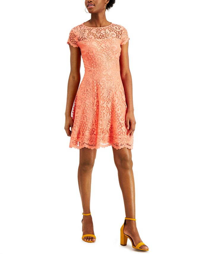 Kensie floral lace online a line dress