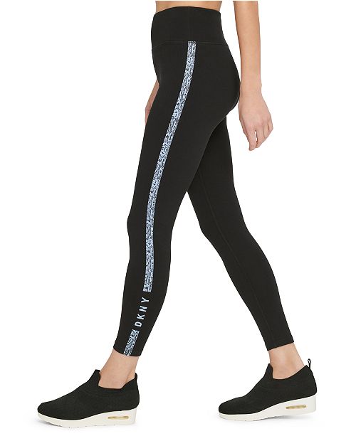 DKNY Sport PrintedStripe HighWaist Leggings & Reviews Pants