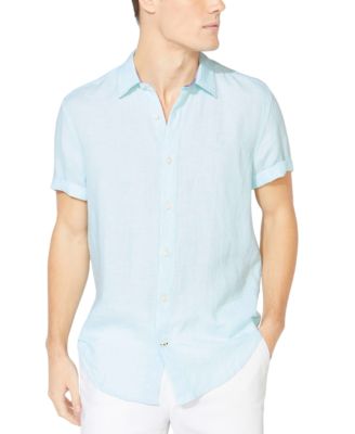 men's classic fit linen shirt