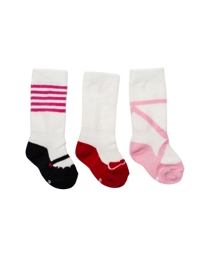 image of Cheski Sock Company Baby Girls Mixed Shoe Knee Socks, Pack of 3