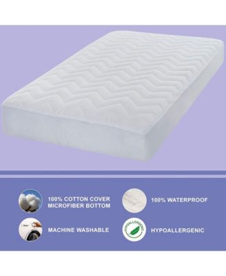 Waterproof Quilted Mattress Pad Protector – White