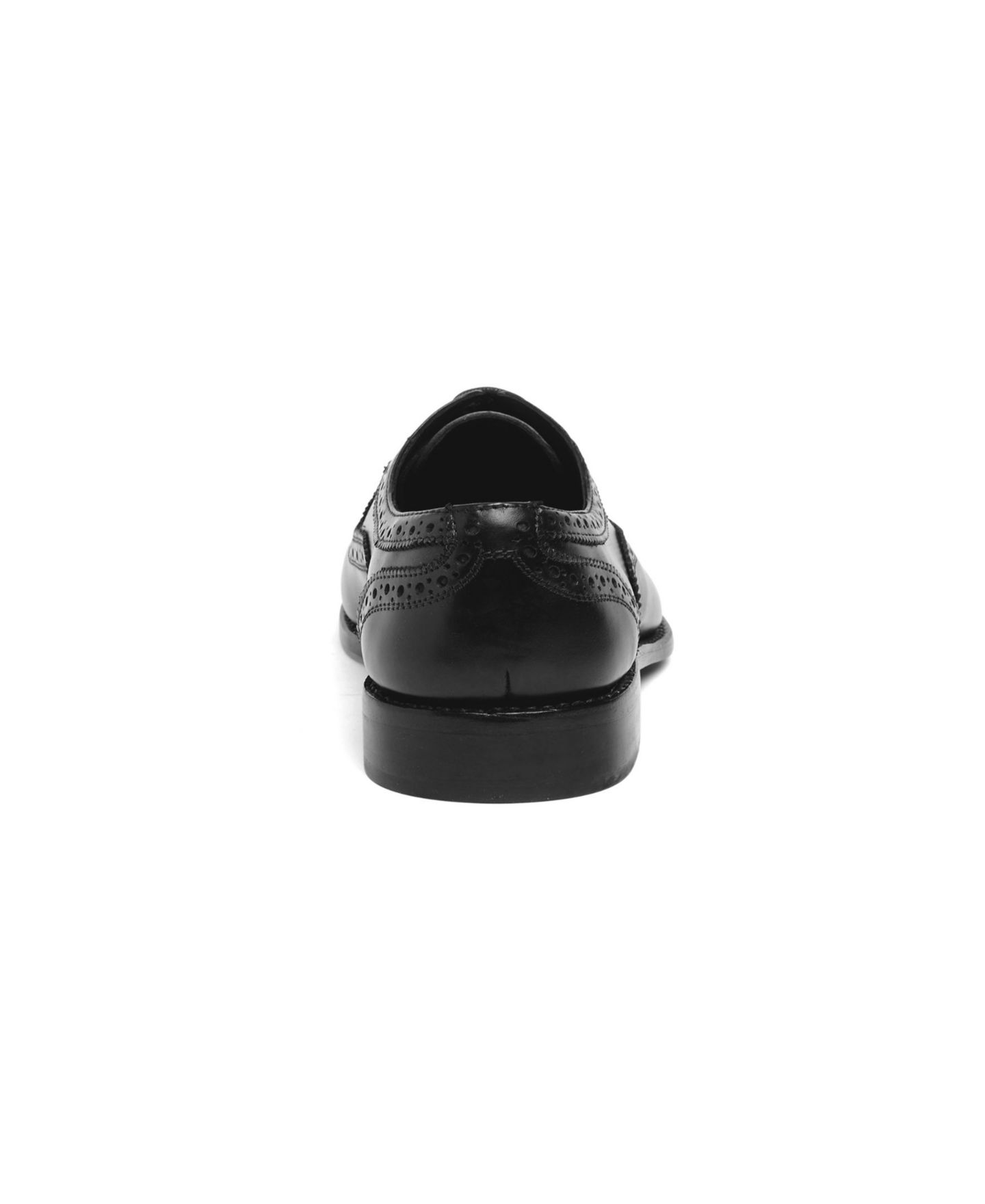 Мужские туфли Anthony Veer Ford Quarter Brogue Oxford Leather Sole Dress Shoe, цвет: Чёрный — фото 3