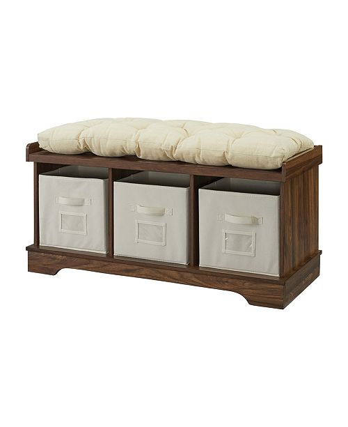 Walker Edison 42 Modern Farmhouse Entryway Storage Bench Reviews Furniture Macy S