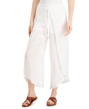 Bcx Juniors' Tie-Front Gauze Pants
