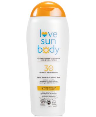 Love Sun Body - Natural Origin Mineral Sunscreen SPF 30 - Lightly Scented, 6.76-oz.