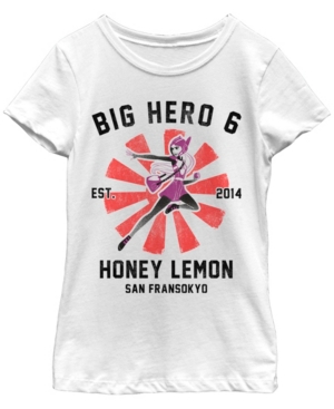 Big Girls Big Hero 6 Honey Lemon Collegiate Short Sleeve T-shirt