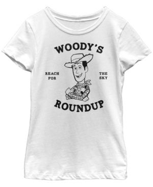 Big Girls Toy Story 4 Woodys Roundup Short Sleeve T-shirt