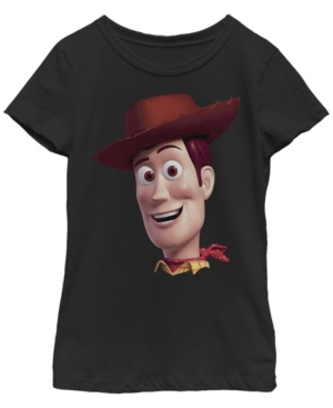 Big Girls Toy Story 1-3 Woody Big Face Short Sleeve T-shirt