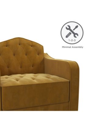 Novogratz Collection Vintage-Like Tufted Armchair - Macy's