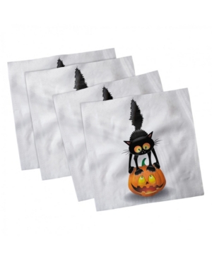Ambesonne Halloween Set of 4 Napkins 12