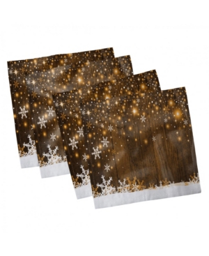 Ambesonne Christmas Set of 4 Napkins 12