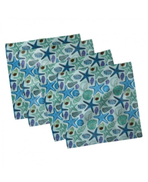 Ambesonne Starfish Set of 4 Napkins 12