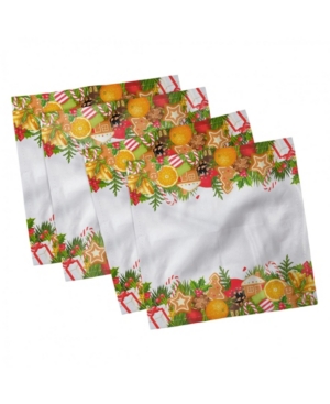 Ambesonne Christmas Set of 4 Napkins 12