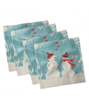 Ambesonne Christmas Set of 4 Napkins 12