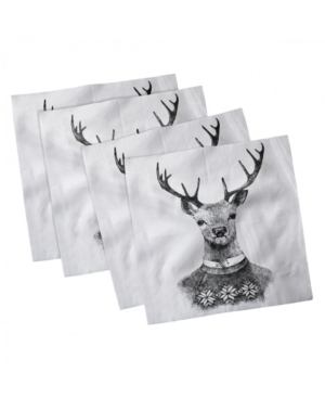 Ambesonne Indie Set of 4 Napkins 12