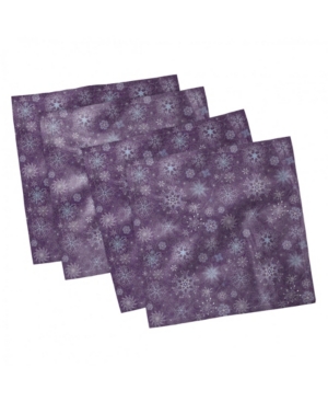 Ambesonne Eggplant Set of 4 Napkins 12