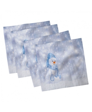 Ambesonne Winter Set of 4 Napkins 12