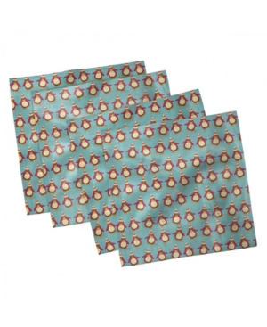 Ambesonne Christmas Set of 4 Napkins 12