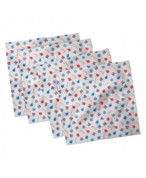 Ambesonne Christmas Set of 4 Napkins 12