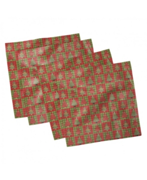 Ambesonne Christmas Set of 4 Napkins 12