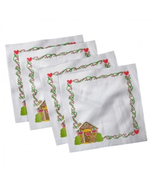 Ambesonne Christmas Set of 4 Napkins 12
