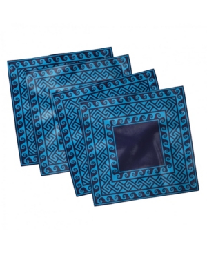 Ambesonne Greek Key Set of 4 Napkins 12