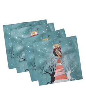 Ambesonne Christmas Set of 4 Napkins 18