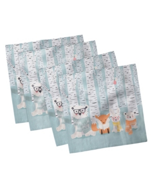 Ambesonne Woodsy Set of 4 Napkins 18