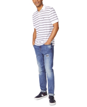 Nautica Striped Classic-Fit Deck Polo